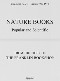 Cover of Nature Books Popular and Scientific from The Franklin Bookshop, 1910 Catalogue 24, 1910-11 Season