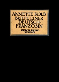 Cover of Briefe einer Deutsch-Französin