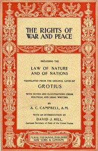Cover of The Rights of War and Peace