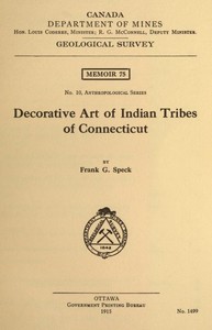 Cover of Decorative Art of Indian Tribes of Connecticut