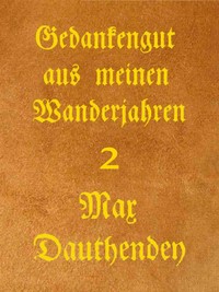 Cover of Gedankengut aus meinen Wanderjahren. Zweiter Band