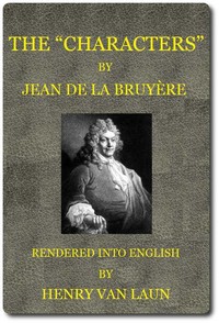 Cover of The "Characters" of Jean de La Bruyère