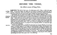 Cover of Chronicles of England, Scotland and Ireland (2 of 6): England (08 of 12) Henrie the Third, the Eldest Sonne of King Iohn