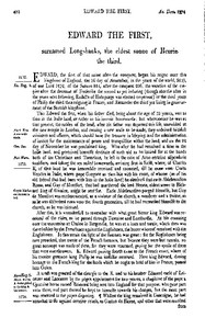 Cover of Chronicles of England, Scotland and Ireland (2 of 6): England (09 of 12) Edward the First, Surnamed Longshanks, the Eldest Sonne of Henrie the Third