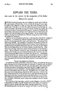 Cover of Chronicles of England, Scotland and Ireland (2 of 6): England (11 of 12) Edward the Third, Who Came to the Crowne by the Resignation of His Father Edward the Second
