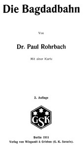 Cover of Die Bagdadbahn