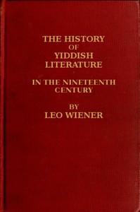Cover of The History of Yiddish Literature in the Nineteenth Century