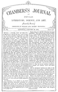 Cover of Chambers's Journal of Popular Literature, Science, and Art, No. 682 January 20, 1877.