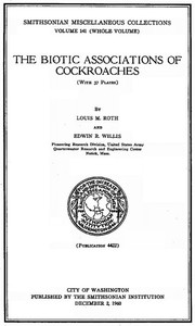 Cover of The Biotic Associations of Cockroaches