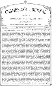 Cover of Chambers's Journal of Popular Literature, Science, and Art, No. 683 January 27, 1877