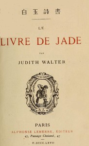 Cover of Le livre de Jade
