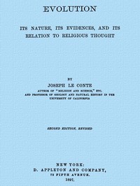 Cover of Evolution: Its nature, its evidence, and its relation to religious thought