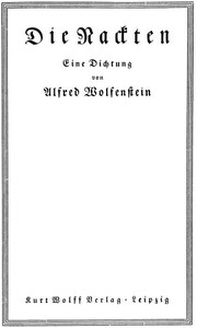 Cover of Die Nackten: Eine Dichtung
