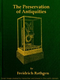 Cover of The preservation of antiquities : $b a handbook for curators