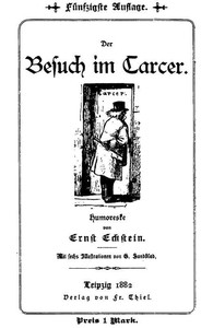 Cover of Der Besuch im Carcer.
