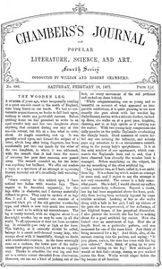Cover of Chambers's Journal of Popular Literature, Science, and Art, No. 685 February 10, 1877