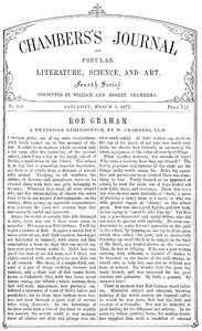 Cover of Chambers's Journal of Popular Literature, Science, and Art, No. 688 March 3, 1877