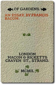 Cover of Of Gardens: An essay