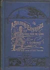 Cover of A Soldier's Experience; or, A Voice from the Ranks Showing the Cost of War in Blood and Treasure. A Personal Narrative of the Crimean Campaign, from the Standpoint of the Ranks; the Indian Mutiny, and Some of its Atrocities; the Afghan Campaigns of 1863