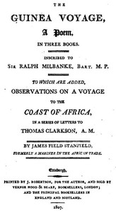 Cover of The Guinea Voyage: A Poem in Three Books To Which Are Added Observations on a Voyage to the Coast of Africa