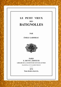 Cover of Le petit vieux des Batignolles