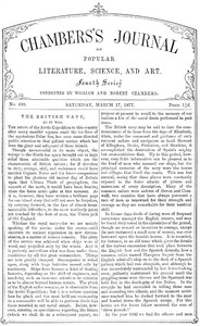 Cover of Chambers's Journal of Popular Literature, Science, and Art, No.690 March 17, 1877