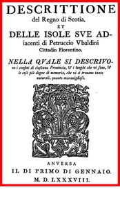 Cover of Descrittione del regno di Scotia