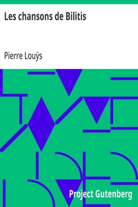 Cover of Les chansons de Bilitis