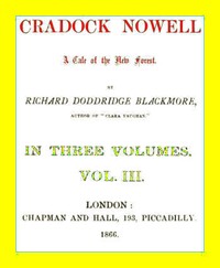 Cover of Cradock Nowell: A Tale of the New Forest. Vol. 3 (of 3)