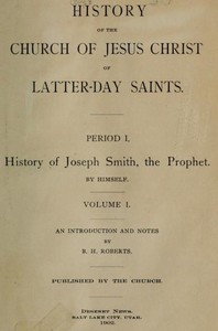 Cover of History of the Church of Jesus Christ of Latter-Day Saints, Volume 1