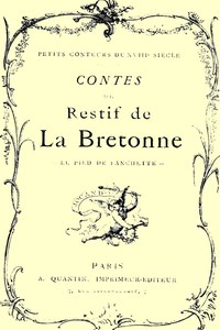 Cover of Contes de Restif de la Bretonne Le Pied de Fanchette, ou, le Soulier couleur de rose