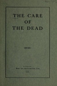Cover of The Care of the Dead