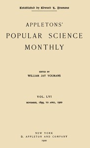 Cover of Appletons' Popular Science Monthly, January 1900 Vol. 56, November, 1899 to April, 1900