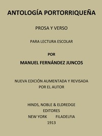 Cover of Antología portorriqueña: Prosa y verso