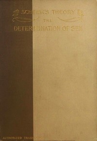 Cover of Schenk's Theory: The Determination of Sex
