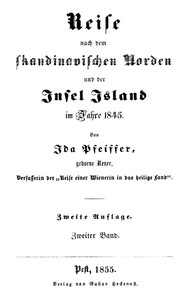 Cover of Reise nach dem skandinavischen Norden und der Insel Island im Jahre 1845. Zweiter Band.