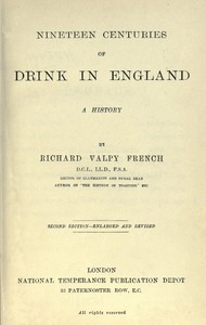 Cover of Nineteen Centuries of Drink in England: A History