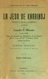 Cover of La jeso de knabinoj: Triakta proza komedio