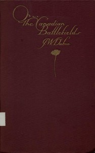Cover of Over the Canadian Battlefields Notes of a Little Journey in France, in March, 1919
