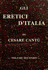 Cover of Gli eretici d'Italia, vol. II