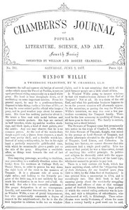 Cover of Chambers's Journal of Popular Literature, Science, and Art, No. 701 June 2, 1877