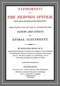 Cover of Experiments on the Nervous System with Opium and Metalline Substances Made Chiefly with the View of Determining the Nature and Effects of Animal Electricity