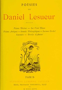 Cover of Poésies de Daniel Lesueur