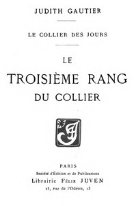 Cover of Le collier des jours: Le troisième rang du collier