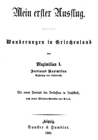 Cover of Mein erster Ausflug: Wanderungen in Griechenland