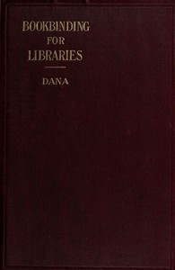 Cover of Notes on Bookbinding for Libraries
