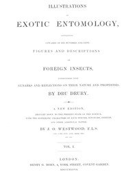 Cover of Illustrations of Exotic Entomology, Volume 1