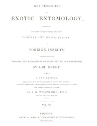 Cover of Illustrations of Exotic Entomology, Volume 3