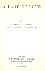 Cover of A Lady of Rome