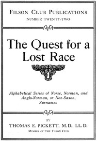 Cover of The Quest for a Lost Race